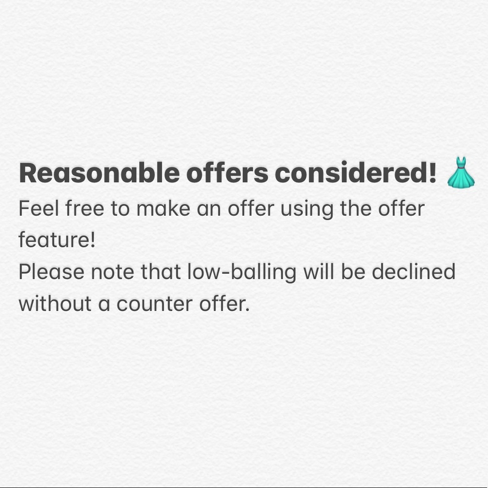 Reasonable offers always considered!